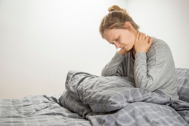 kaklo skausmas dėl gimdos kaklelio osteochondrozės